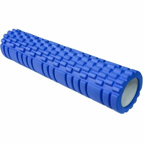 Ролик для йоги синий 61х14см ЭВА/АБС Спортекс E29390-8
