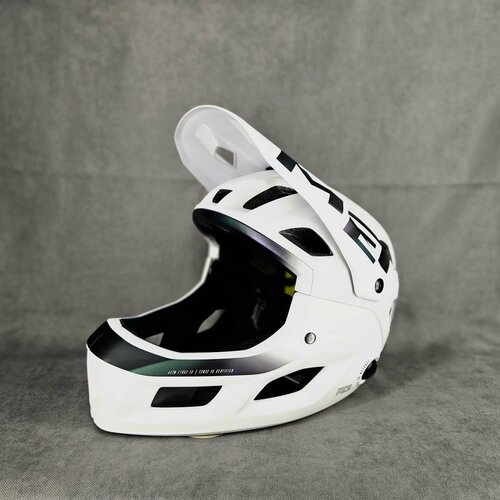 Шлем велосипедный MET Parachute MCR, Mips, размер - M (56-58 см), белый матовый (white iridescent / 3HM120CE00MBI1)