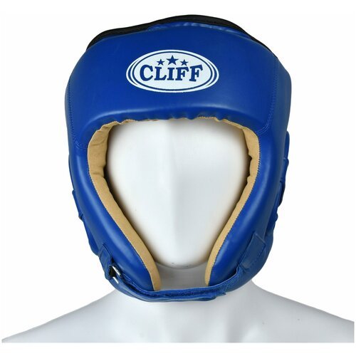 Шлем боксерский ULI-5001 FLEX, открытый, цвет: синий, размер: L