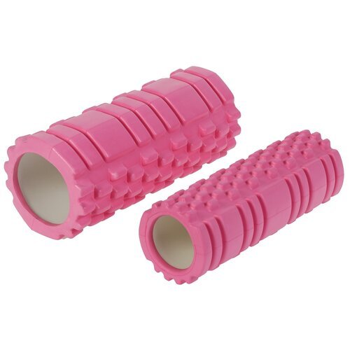 Роллер Sangh, для йоги, 2 в 1, размеры 33 х 13 см и 30 х 9 см, цвет розовый
