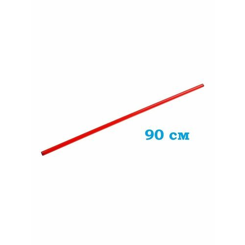 Палка гимнастическая для ЛФК пластиковая Mr.Fox, длина 90 см, красный