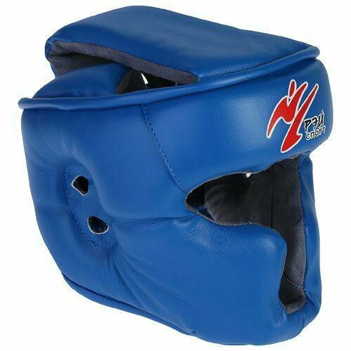 Ш4sИВ Шлем тренировочный МЕХИКО-1, иск. кожа, размер S (цвет синий)