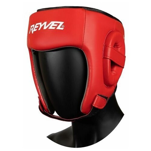 Шлем боксерский открытый Reyvel FIGHT (Красный, L)