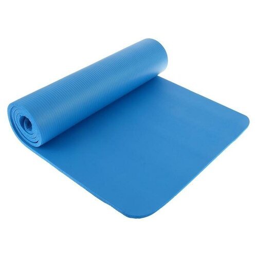 Коврик для йоги 183 × 61 × 1 см, цвет синий