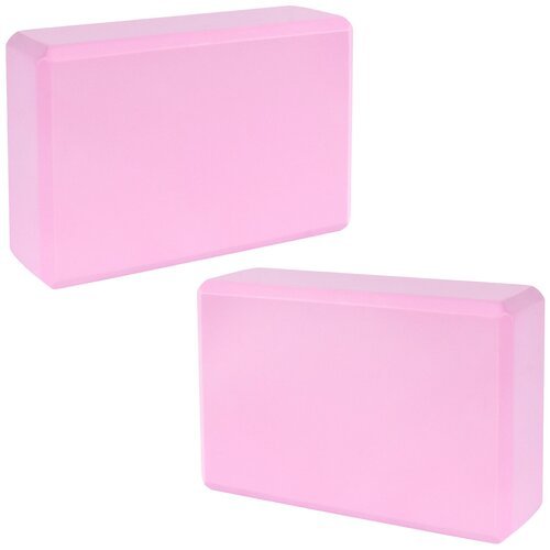 Блок для йоги CLIFF EVA 23*15*7,5см, 120гр, светло-розовый