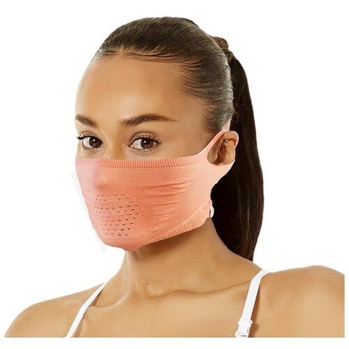 Короткая маска с охлаждающей тканью Aqua-X, для разных видов спорта, защищает от пыли, пыльцы, низких и высоких температур, Naroo, розовый