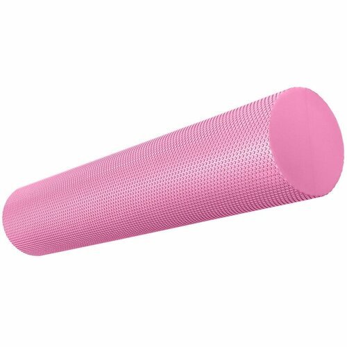 Ролик для йоги полумягкий Профи 60x15cm розовый ЭВА Спортекс E39105-8