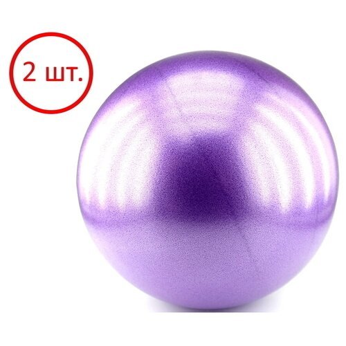 Комплект фиолетовых глянцевых мячей для пилатеса 20 см (2 шт.) SP2086-363-2