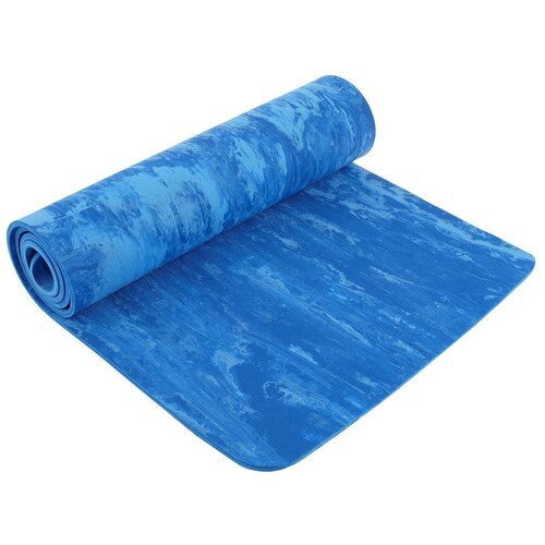 Коврик для йоги 183 х 61 х 0,8 см, цвет синий Sangh