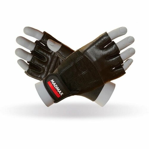 MADMAX Clasic Workout Gloves MFG-248 (Black/Black) (XL)