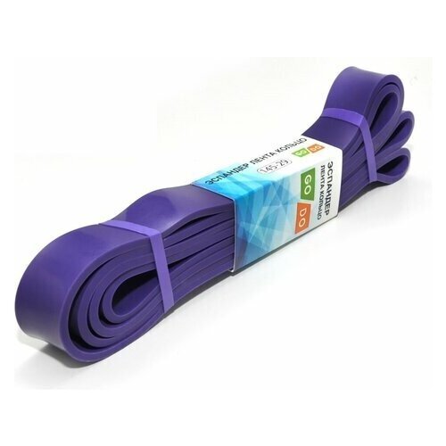 Резинка для фитнеса Go Do 145-29 100 х 2.9 см 36 кг фиолетовый