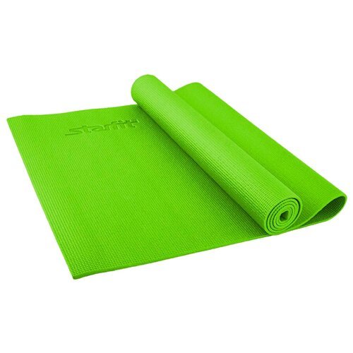 Коврик для йоги STARFIT FM-101 PVC 173x61x0,8 см, зеленый 1/12;