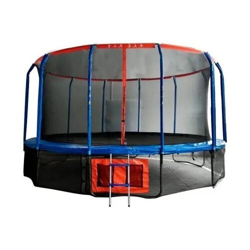 Каркасный батут DFC Jump Basket 16FT-JBSK-B 488х488х265 см , синий/красный
