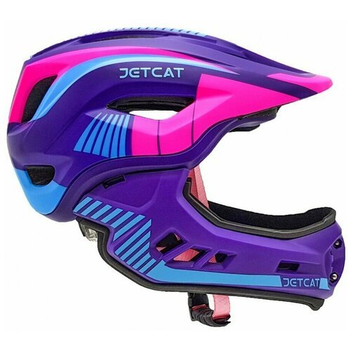 Шлем - JETCAT - Raptor - размер 'M' (53-58см) - Purple - FullFace- защитный - велосипедный - велошлем - детский
