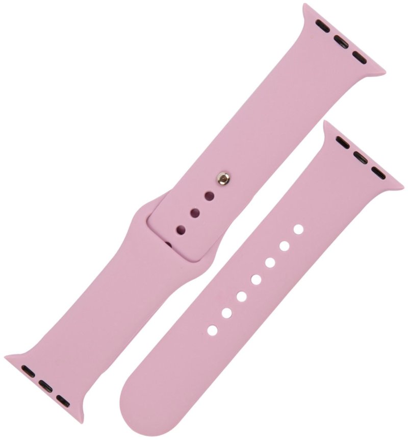 Ремешок силиконовый mObility для Apple watch - 38-40 мм (S3/S4/S5 SE/S6), светло-фиолетовый