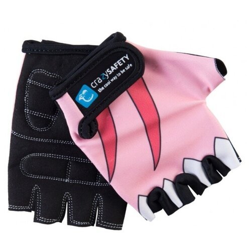 Велошлемы и защита Crazy Safety Перчатки Crazy Safety Pink Shark розовый