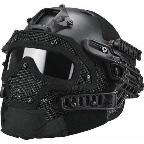 Шлем Fast PJ с защитной маской, черный