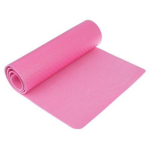 Коврик для йоги Sangh Yoga mat, 183х61х0.7 см розовый однотонный 0.6 кг 0.7 см