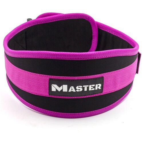 Пояс Master анатомический XL розовый/черный