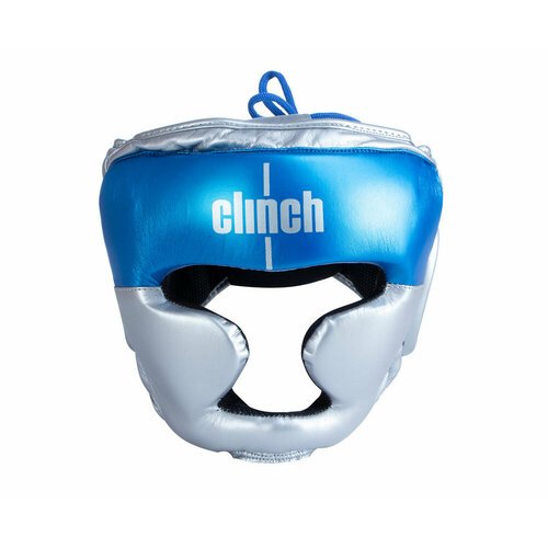 Шлем боксерский Clinch Kids серебристо-синий (размер S, ) S