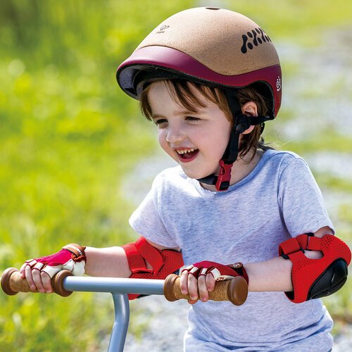 Детский спортивный защитный шлем, красный, E1098_HP