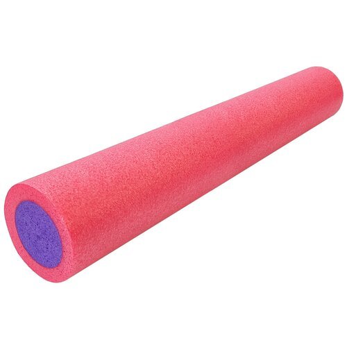 Ролик для йоги полнотелый 2-х цветный розовый/фиолетовый 90х15см. B34499 Спортекс PEF90-11