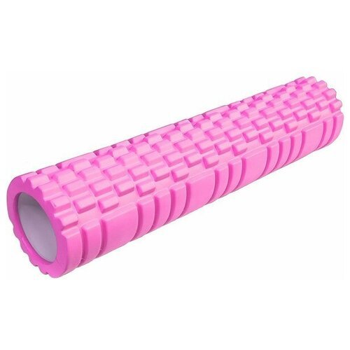 Ролик для йоги розовый 61х14см ЭВА/АБС Спортекс E29390-9