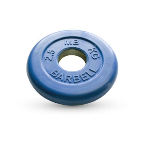 2.5 кг диск (блин) MB Barbell (синий) 50 мм.