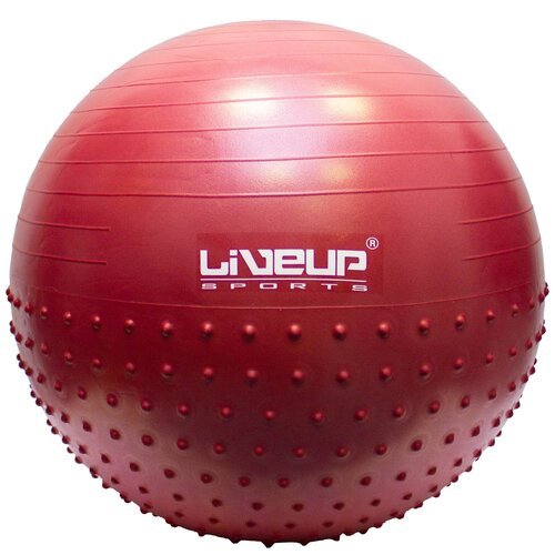 Мяч LiveUp для фитнеса массажный+насос LS3569
