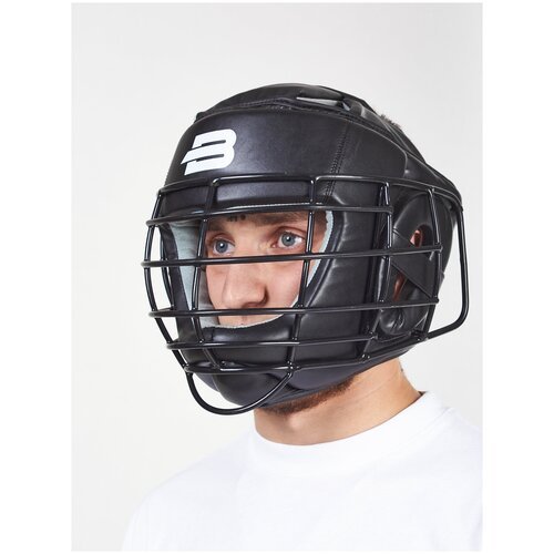 Шлем с металлической решеткой BoyBo Flexy BP2005 (S, Черный)