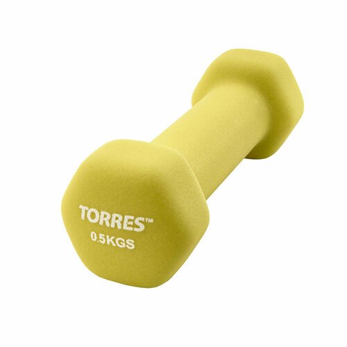 Гантель неразборная TORRES PL550105 желтый