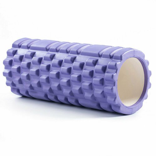 Ролик для йоги фиолетовый 33х15см ЭВА/АБС Спортекс B33105