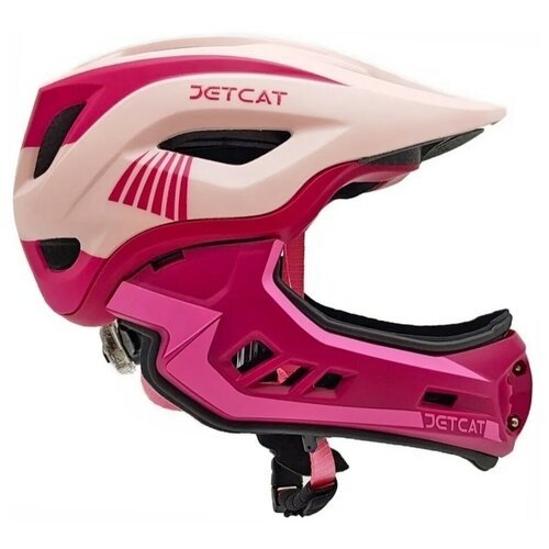 Шлем - JETCAT - Raptor - размер 'S' (48-53см) - Pink - FullFace- защитный - велосипедный - велошлем - детский
