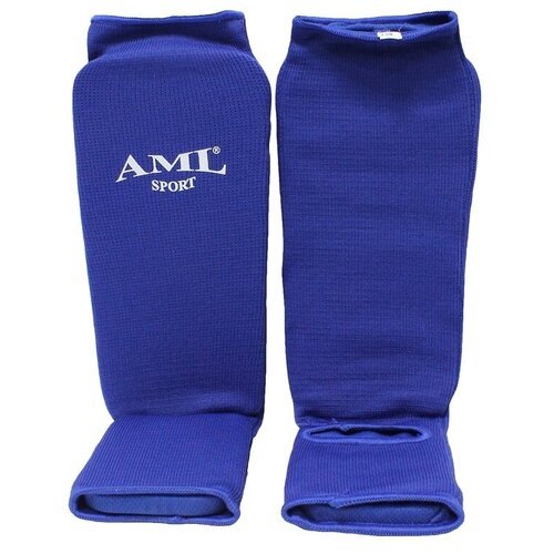 Защита голень-стопа (чулок) AML для ног базовая, S - синий