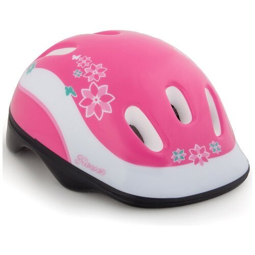 Шлем защитный Larsen, H1 Flower, M, розовый/белый
