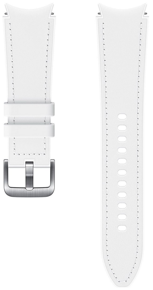 Ремешок для смарт-часов Samsung Watch4 HybridLeather M/L white SAM-ET-SHR89LWEGRU