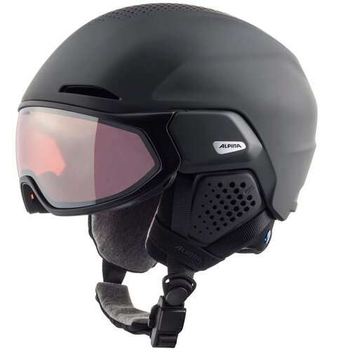 Шлем защитный ALPINA, Oro Qv Mips 2022-23, 55, black matt
