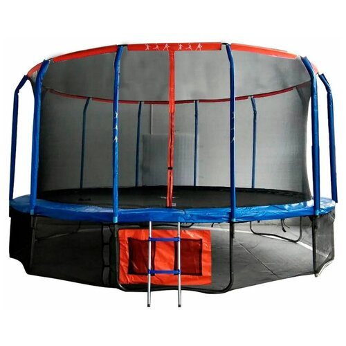 Каркасный батут DFC Jump Basket 14FT-JBSK-B 427х427х265 см , красный/синий