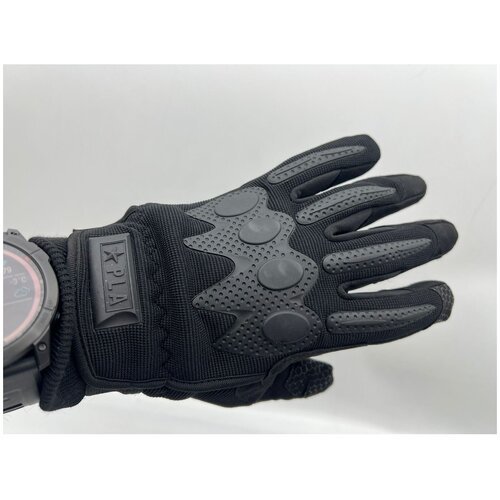 1 пара. Утеплённые тактические PLA перчатки Decoromir XL чёрные