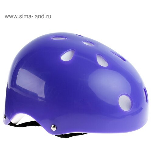 Шлем защитный детский ONLITOP обхват 55 см, цвет синий