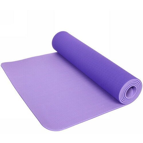 Коврик для йоги 6мм 61*183 см «Гармония» 2х сторонний, фиолетовый/сиреневый