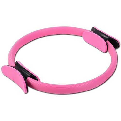 Кольцо для пилатеса тренажер для йоги и фитнеса 37 см, розовый