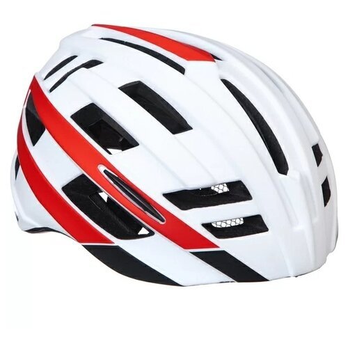 Шлем защитный STG, HB3-8, M, белый/красный