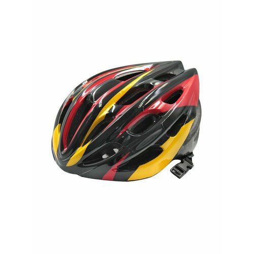 Шлем глянцевый L 58-61 см желто-красно-черный B31988-KR2