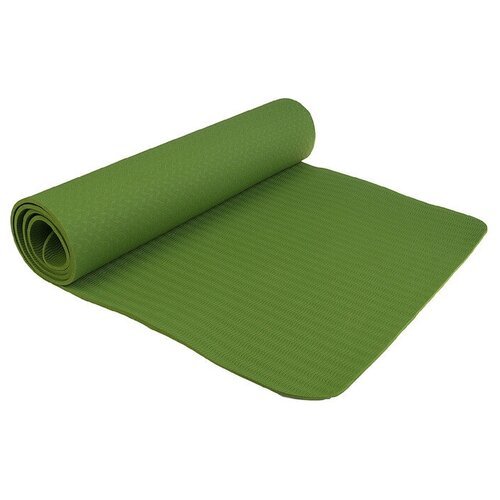 Коврик для йоги Sangh 3551179, 183х61х0.6 см зеленый 0.7 кг 0.6 см