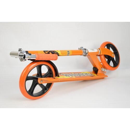 Самокат, 100% алюминий, колеса 200 мм PU, ручки PVC, оранжевый/самокат/самокат детский/первый самокат