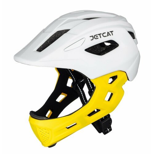 Шлем JETCAT - Start - White/Yellow - размер 'S' (52-56см) защитный велосипедный велошлем детский Шлем JETCAT - Start - White/Yellow - размер 'S' (52-56см) защитный велосипедный велошлем детский