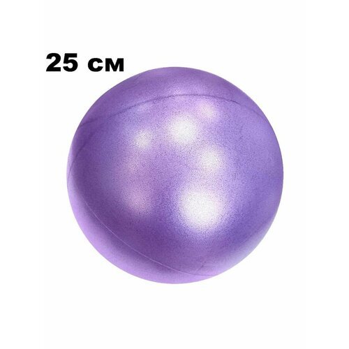 Мяч для пилатеса, фитбол Mr. Fox 25 см, мяч для фитнеса и йоги, фитнес-мяч, фиолетовый
