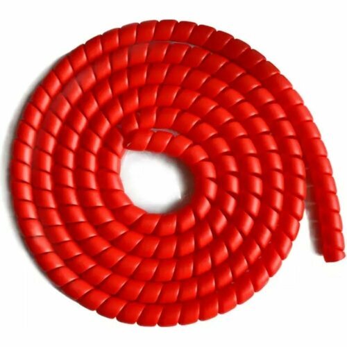 PARLMU SG-20-F13-k10 - спиральная пластиковая защита, полипропилен, размер 20, плоская поверхность, цвет красный, длина 10 м PR0300200-10