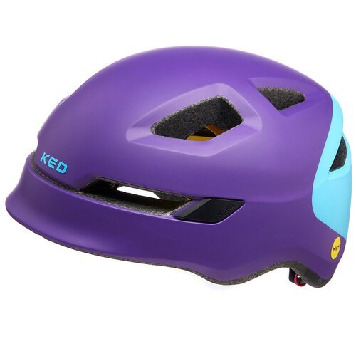 Детский велосипедный шлем KED POP Purple Skyblue, размер M